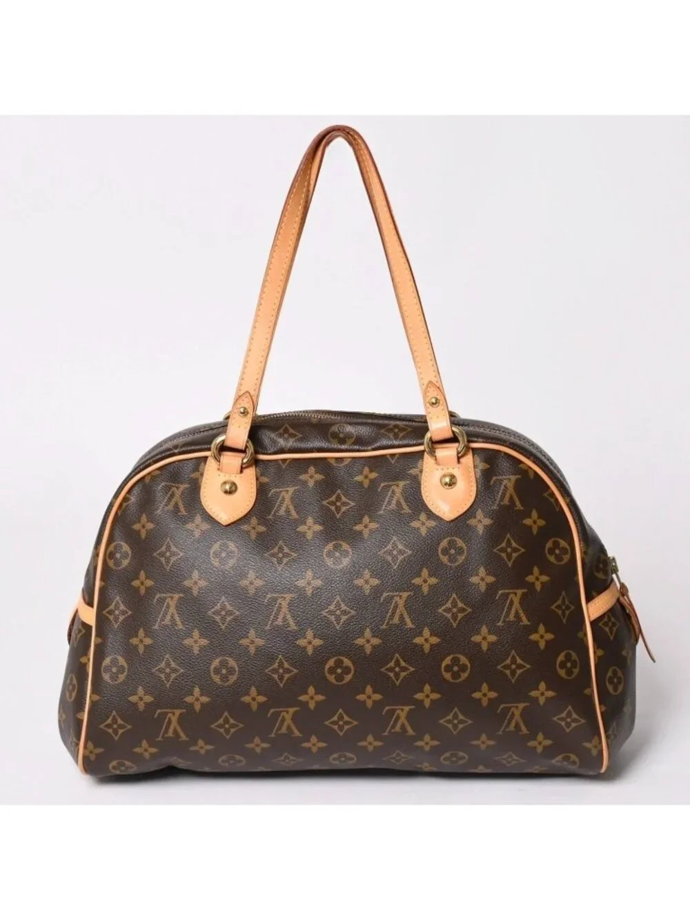 Louis Vuitton Montorgueil GM Shoulder Bag Brown Monogram Canvas Gold